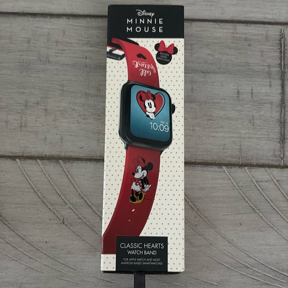Minnie mouse classic hearts watchband for your smart watch fits Apple Watch